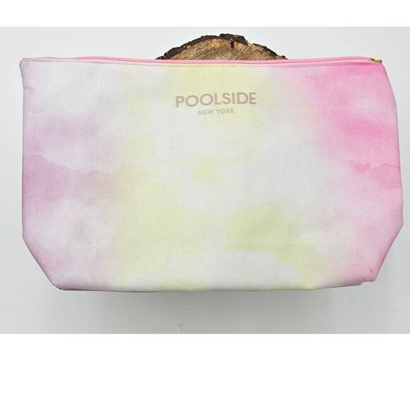 New Poolside Wet Dry Pouch Swimsuit Beach Pool Pink Yellow - Picture 1 of 4
